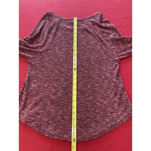 Urban outfitters sparkle & fade rust red slouchy spacedyed knit top M - Picture 3 of 8